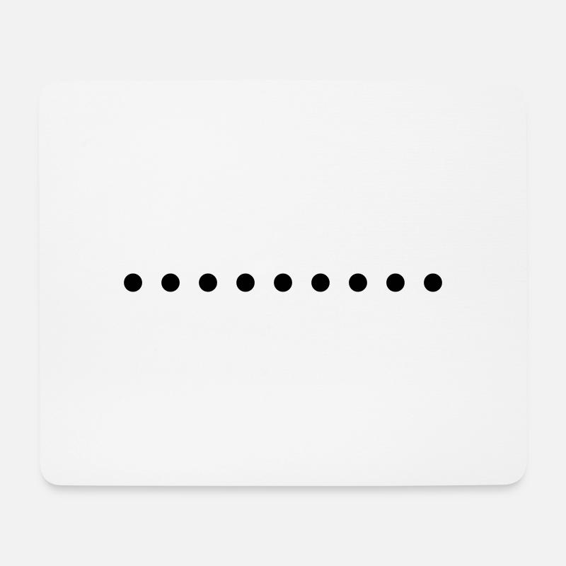 punkte - Mousepad (Querformat) - Weiß