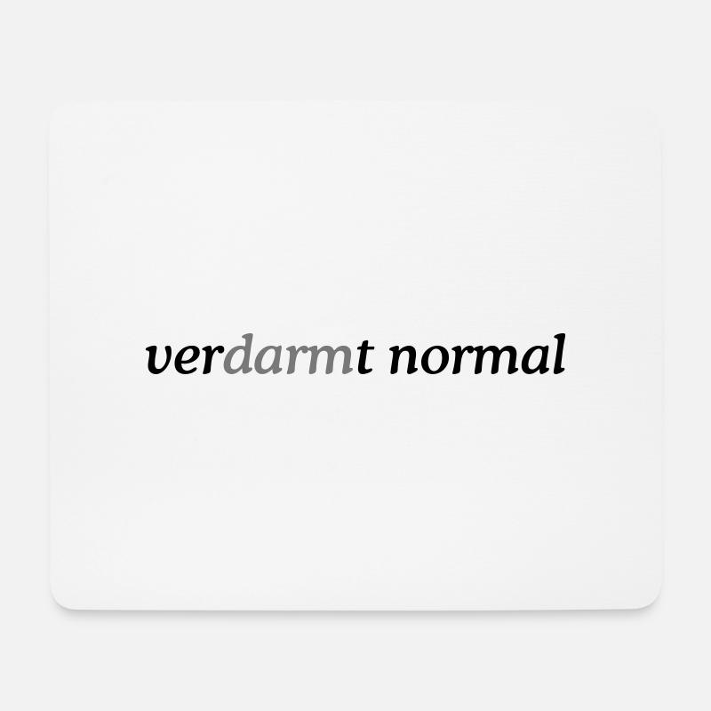 verDARMt normal - Mousepad (Querformat) - Weiß