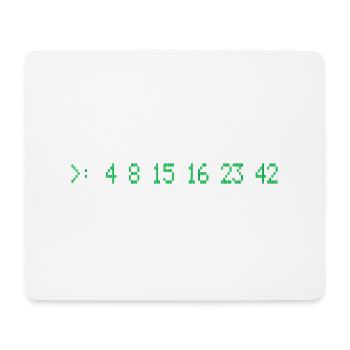 Lost Numbers - Mouse Pad (horizontal) - white - Front