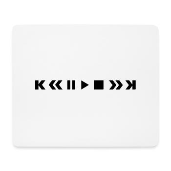player_f1 - Mousepad (Querformat) - Weiß - Vorne