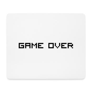 Game Over - Mousepad (Querformat) - Weiß - Vorne