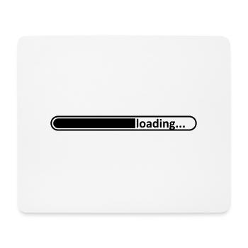 Ladebalken //schwanger //Baby kommt//Bauch loading - Mousepad (Querformat) - Weiß - Vorne