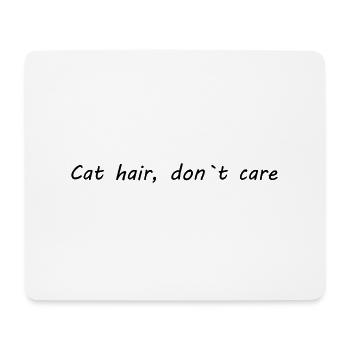 poil de chat - Tapis de souris (format paysage) - blanc - Devant
