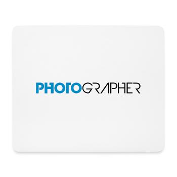 Cool Text Design Photographer - Mouse Pad (horizontal) - white - Front