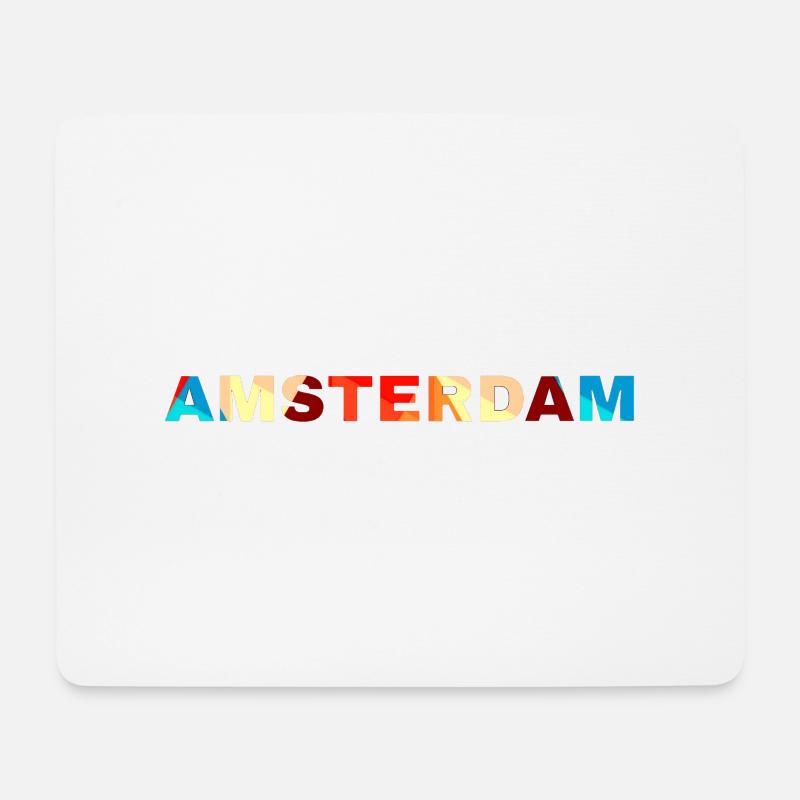 Amsterdam - Stadt - Niederlande - Mousepad (Querformat) - Weiß
