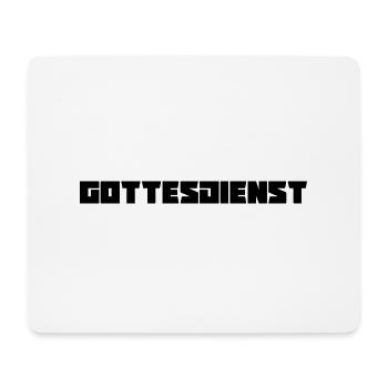 Gottesdienst - Mousepad (Querformat) - Weiß - Vorne