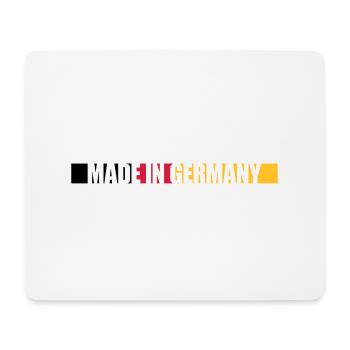 Fabriqué en Allemagne - Tapis de souris (format paysage) - blanc - Devant