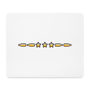 Star Beer Bottles Line Dividing Line - Mouse Pad (horizontal) - white - Front
