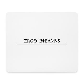 Ergo Bibamus - cooles Party T-Shirt Design - Mousepad (Querformat) - Weiß - Vorne