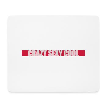 crazy sexy cool design - Mouse Pad (horizontal) - white - Front