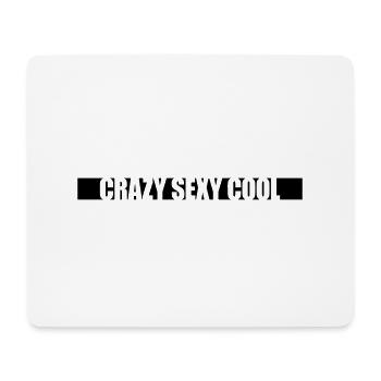 crazy sexy cool design - Mouse Pad (horizontal) - white - Front