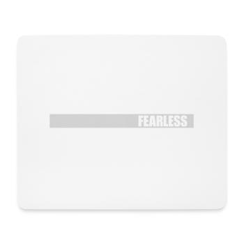 fearless Text Quote Design - Mouse Pad (horizontal) - white - Front