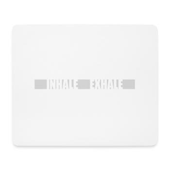 Inspirez expirez Yoga citation - Tapis de souris (format paysage) - blanc - Devant