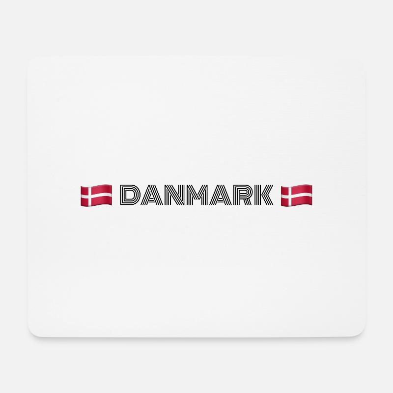 DÄNEMARK - Mousepad (Querformat) - Weiß