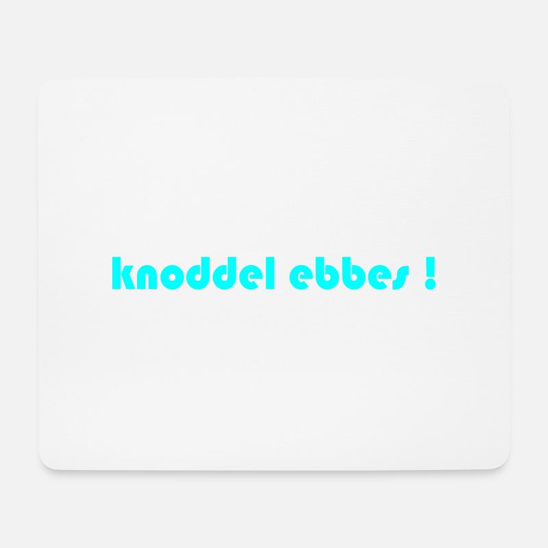 knoddel ebbes blau - Mousepad (Querformat) - Weiß