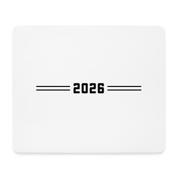 Symbole 2026 - Tapis de souris (format paysage) - blanc - Devant