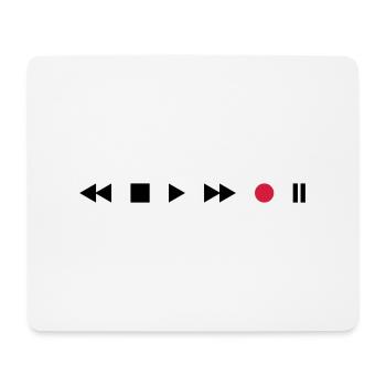 Tape Deck - Mouse Pad (horizontal) - white - Front