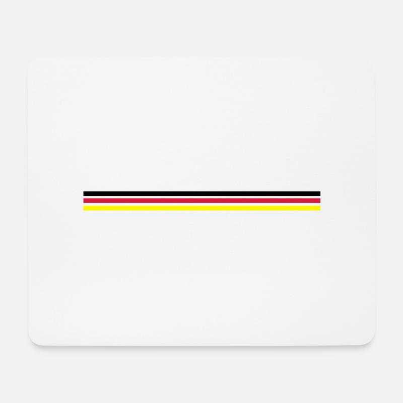 Flagge Deutschland - Mousepad (Querformat) - Weiß