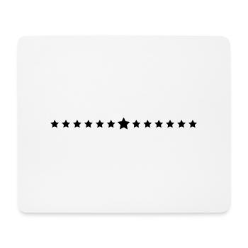 Many stars line - Mouse Pad (horizontal) - white - Front