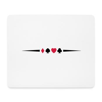 poker_symbol_design_2 - Mouse Pad (horizontal) - white - Front