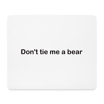 Attacher un ours - Tapis de souris (format paysage) - blanc - Devant