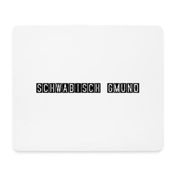 Schwäbisch Gmünd Flughafentafel - Mousepad (Querformat) - Weiß - Vorne