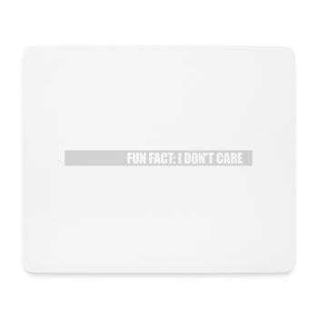 Je me fiche des faits - Tapis de souris (format paysage) - blanc - Devant