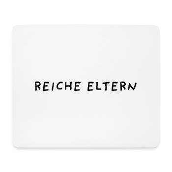 Reiche Eltern - Mousepad (Querformat) - Weiß - Vorne