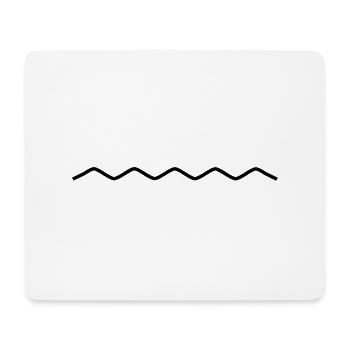 Wellenlinie - Mousepad (Querformat) - Weiß - Vorne