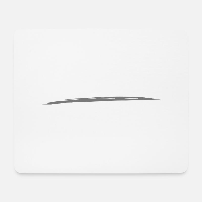 Linie_05 - Mousepad (Querformat) - Weiß