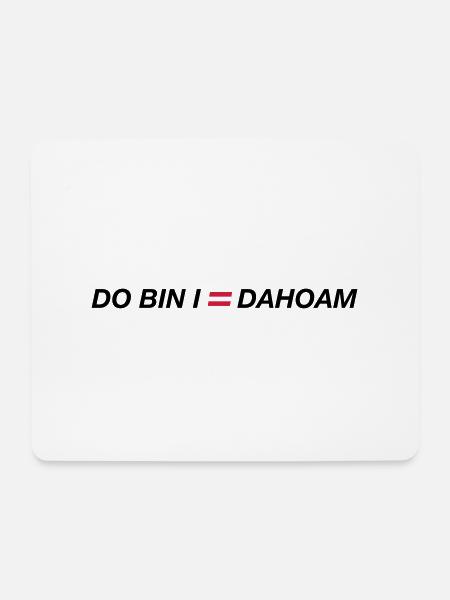 do bin i dahoam 01 - Mouse Pad (horizontal) - white