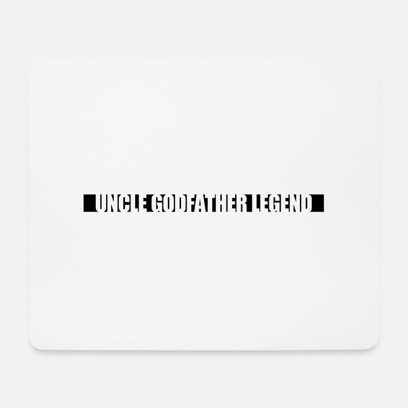 Uncle Godfather Legend Zitat - Mousepad (Querformat) - Weiß