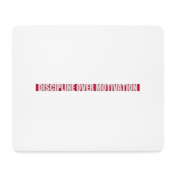Citation de discipline sur la motivation - Tapis de souris (format paysage) - blanc - Devant