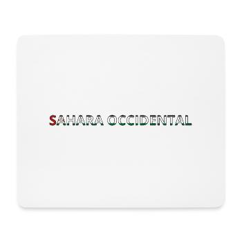 Drapeau Sahara Occidental - Tapis de souris (format paysage) - blanc - Devant