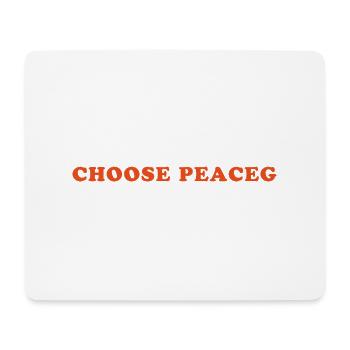 Choose peace - Wähle den Frieden - Mousepad (Querformat) - Weiß - Vorne