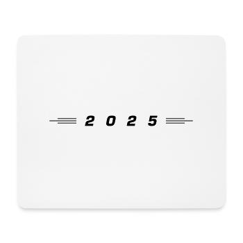 2025 Jahr - Mousepad (Querformat) - Weiß - Vorne