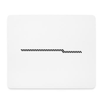 Zielflagge, Linie - Mousepad (Querformat) - Weiß - Vorne