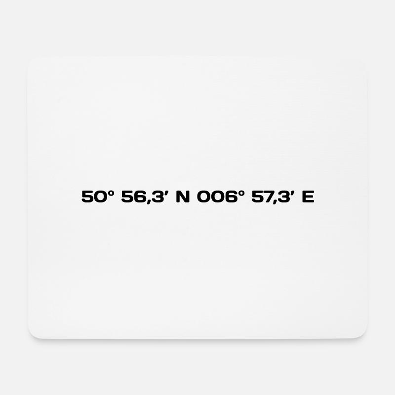 Cologne Coordinates - Mousepad (Querformat) - Weiß