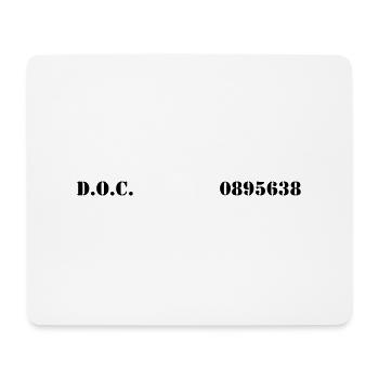 Department of Corrections (D.O.C.) 2 front - Mouse Pad (horizontal) - white - Front