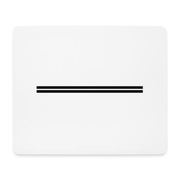 double_line_f1 - Mousepad (Querformat) - Weiß - Vorne