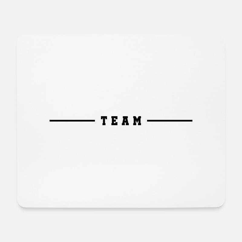 team strich - Mousepad (Querformat) - Weiß