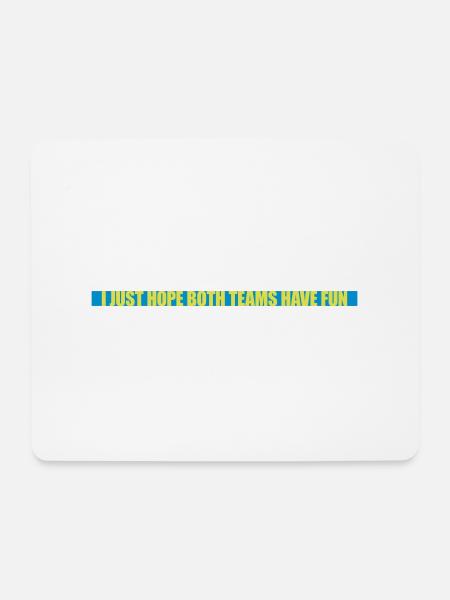 Both Teams Have Fun - Mousepad (Querformat) - Weiß