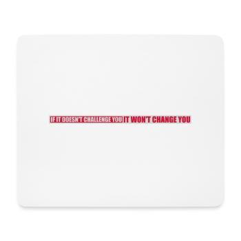 Workout Fitness Motivation Quote - Mouse Pad (horizontal) - white - Front