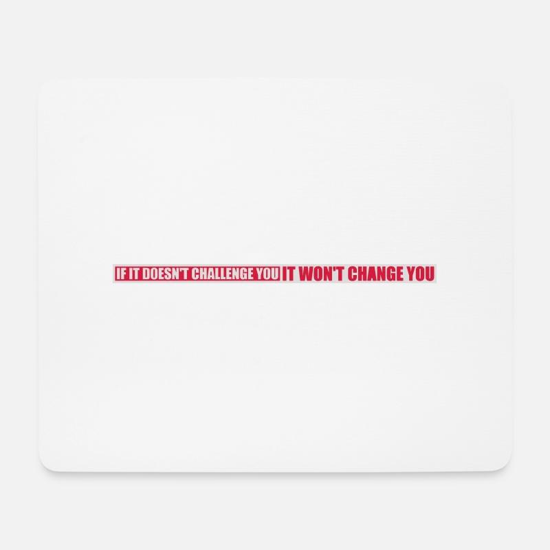Workout Fitness Motivation Zitat - Mousepad (Querformat) - Weiß