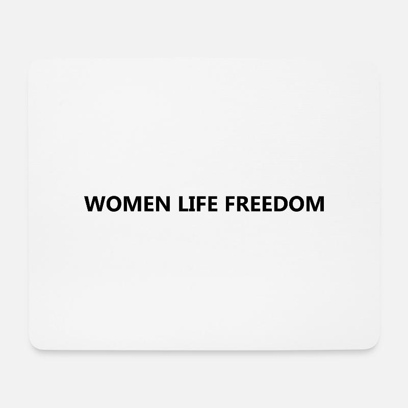 Iran Revolution | Women. Life. Freedom - Mousepad (Querformat) - Weiß