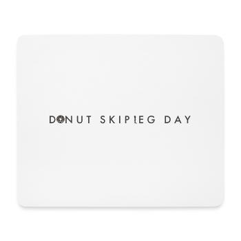 Donut Skip Leg Day - Tapis de souris (format paysage) - blanc - Devant