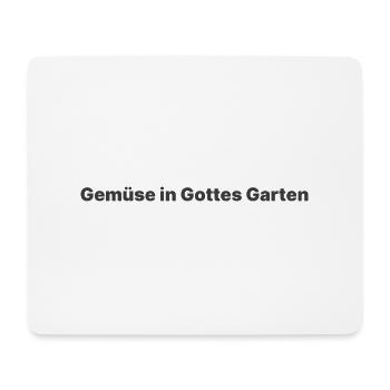 Gemüse in Gottes Garten - Mousepad (Querformat) - Weiß - Vorne