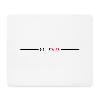 Malle 2025 Strich - Mousepad (Querformat) - Weiß - Vorne