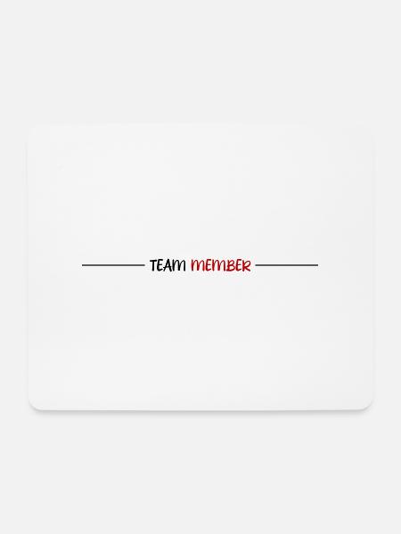 Team Mitglied - Mousepad (Querformat) - Weiß