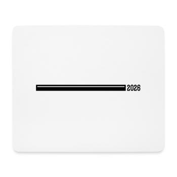 2026 year line - Mouse Pad (horizontal) - white - Front